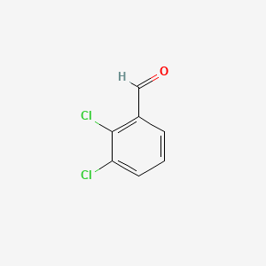Chemical structure of 2,3-Dichlorobenzaldehyde