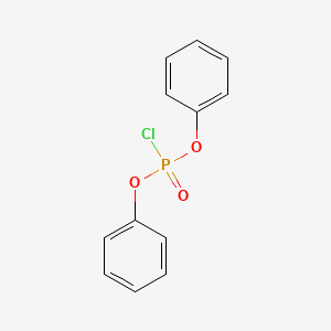 Chemical structure of Diphenyl chlorophosphate