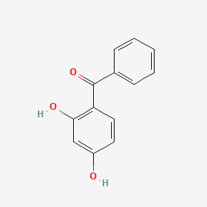 Chemical structure of 2,4-Dihydroxybenzophenone