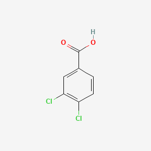 Chemical structure of 3,4-Dichlorobenzoic Acid