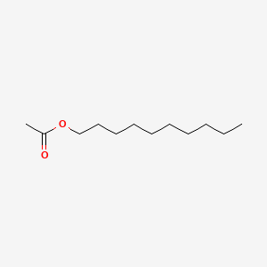 Chemical structure of Decyl acetate