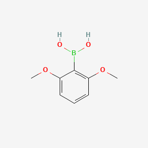 Chemical structure of (2,6-Dimethoxyphenyl)boronic acid