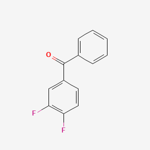 Chemical structure of 3,4-Difluorobenzophenone