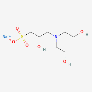 Chemical structure of DIPSO sodium salt
