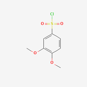 Chemical structure of 3,4-Dimethoxybenzenesulfonyl chloride