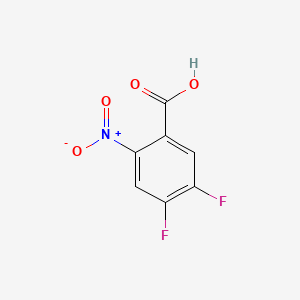 Chemical structure of 4,5-Difluoro-2-nitrobenzoic acid