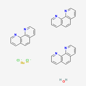 Chemical structure of Dichlorotris(1,10-phenanthroline)ruthenium(II) hydrate