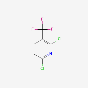 Chemical structure of 2,6-Dichloro-3-(trifluoromethyl)pyridine
