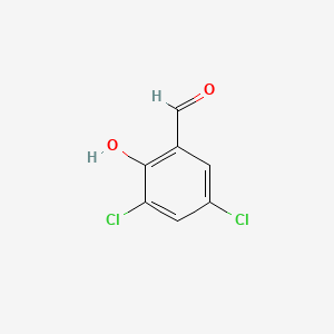 Chemical structure of 3,5-Dichlorosalicylaldehyde