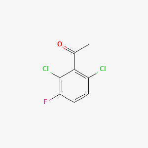 Chemical structure of 2',6'-Dichloro-3'-fluoroacetophenone