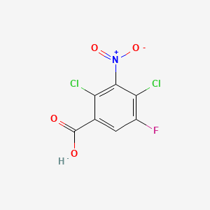Chemical structure of 2,4-Dichloro-5-fluoro-3-nitrobenzoic acid