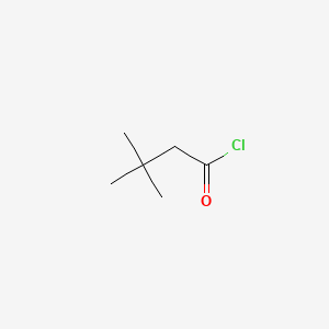 Chemical structure of 3,3-Dimethylbutyryl chloride