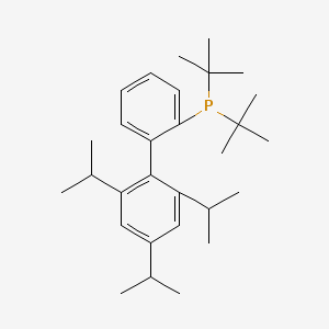 Chemical structure of 2-Di-tert-butylphosphino-2′,4′,6′-triisopropylbiphenyl