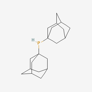 Chemical structure of Di-1-adamantylphosphine
