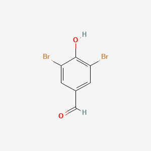 Chemical structure of 3,5-Dibromo-4-hydroxybenzaldehyde