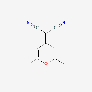 Chemical structure of 4-(Dicyanomethylene)-2,6-dimethyl-4H-pyran