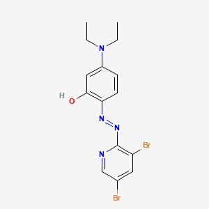 Chemical structure of 2-(3,5-Dibromo-2-pyridylazo)-5-(diethylamino)phenol