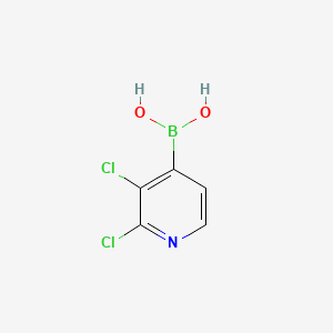 Chemical structure of 2,3-Dichloropyridine-4-boronic Acid (contains varying amounts of Anhydride)