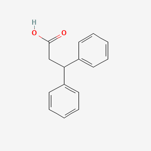 Chemical structure of Diphenylpropionic acid