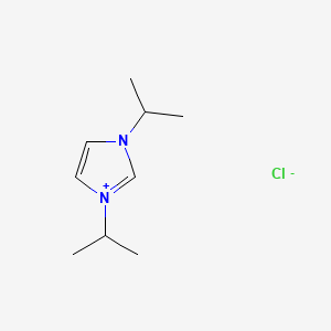 Chemical structure of 1,3-Diisopropylimidazolium chloride
