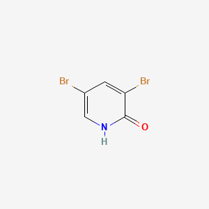 Chemical structure of 3,5-Dibromo-2-Pyridinol
