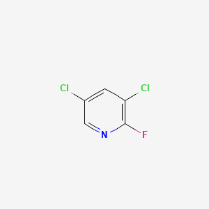 Chemical structure of 3,5-Dichloro-2-fluoropyridine