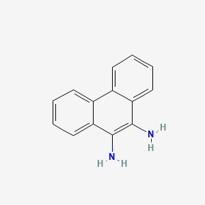 Chemical structure of 9,10-Diaminophenanthrene