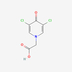 Chemical structure of 3,5-Dichloro-4-pyridone-1-acetic acid