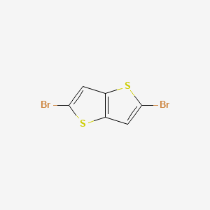 Chemical structure of 2,5-Dibromothieno[3,2-b]thiophene