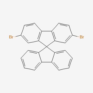 Chemical structure of 2,7-Dibromo-9,9′-spirobifluorene