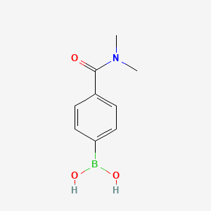 Chemical structure of 4-(Dimethylcarbamoyl)phenylboronic Acid