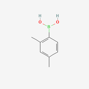 Chemical structure of 2,4-Dimethylphenylboronic Acid (contains varying amounts of Anhydride)
