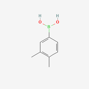 Chemical structure of 3,4-Dimethylphenylboronic acid