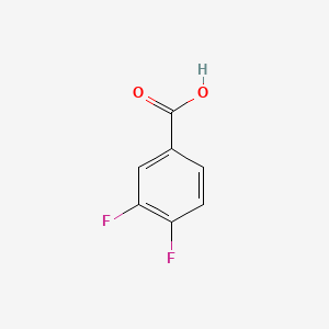 Chemical structure of 3,4-Difluorobenzoic acid