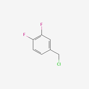 Chemical structure of 3,4-Difluorobenzyl chloride