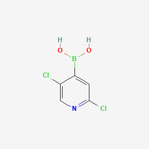 Chemical structure of (2,5-Dichloropyridin-4-yl)boronic acid