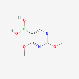 Chemical structure of (2,4-Dimethoxypyrimidin-5-yl)boronic acid