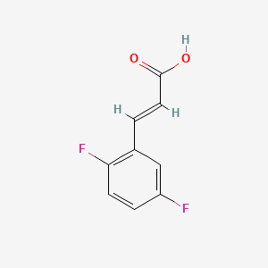 Chemical structure of 2,5-Difluorocinnamic acid