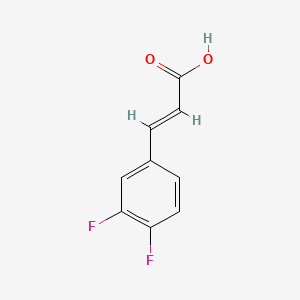 Chemical structure of trans-3,4-Difluorocinnamic Acid