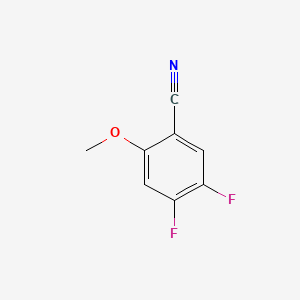 Chemical structure of 4,5-Difluoro-2-methoxybenzonitrile
