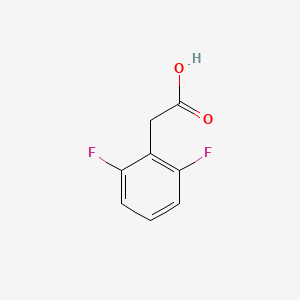 Chemical structure of 2,6-Difluorophenylacetic acid