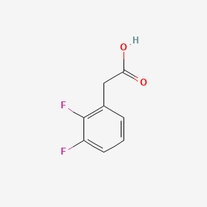Chemical structure of 2,3-Difluorophenylacetic acid