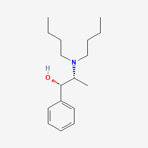 Chemical structure of (1S,2R)-2-(Dibutylamino)-1-phenyl-1-propanol