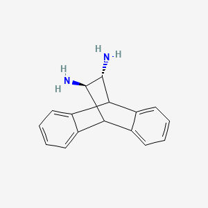 Chemical structure of (11R,12R)-9,10-Dihydro-9,10-ethanoanthracene-11,12-diamine