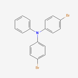 Chemical structure of 4,4'-Dibromotriphenylamine