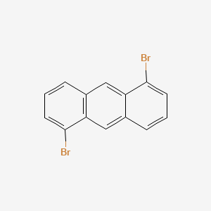 Chemical structure of 1,5-Dibromoanthracene