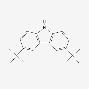 Chemical structure of 3,6-Di-tert-butylcarbazole