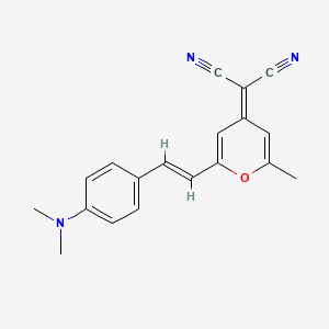 Chemical structure of 4-(Dicyanomethylene)-2-methyl-6-(4-dimethylaminostyryl)-4H-pyran