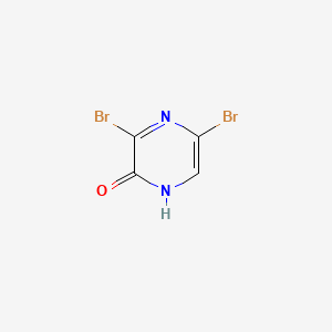 Chemical structure of 3,5-Dibromo-2-hydroxypyrazine