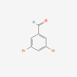 Chemical structure of 3,5-Dibromobenzaldehyde